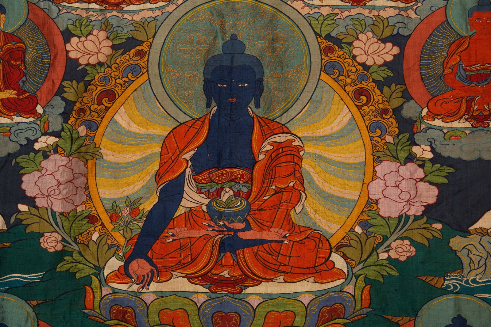 A SILK THANGKA - 4