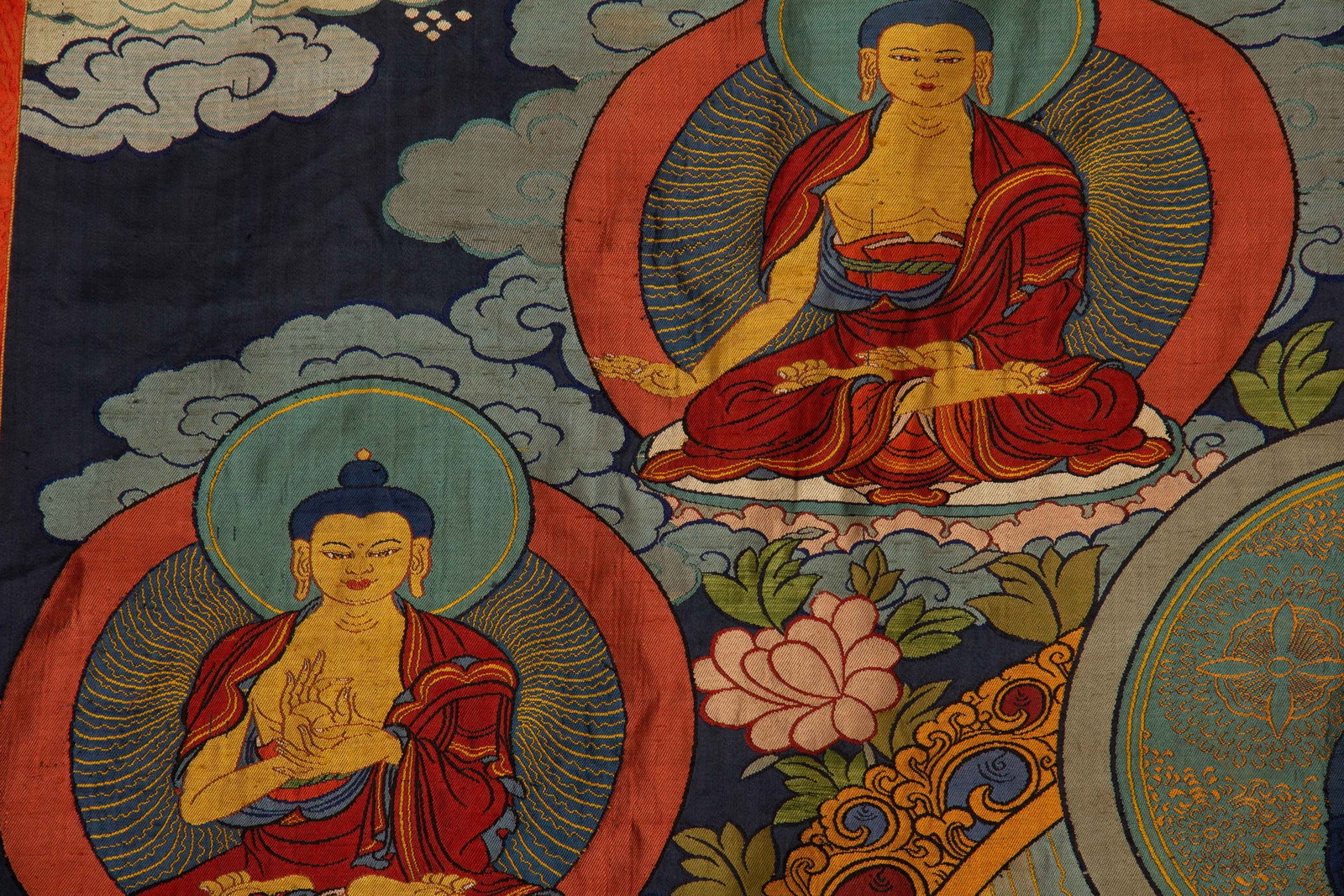 A SILK THANGKA - 5