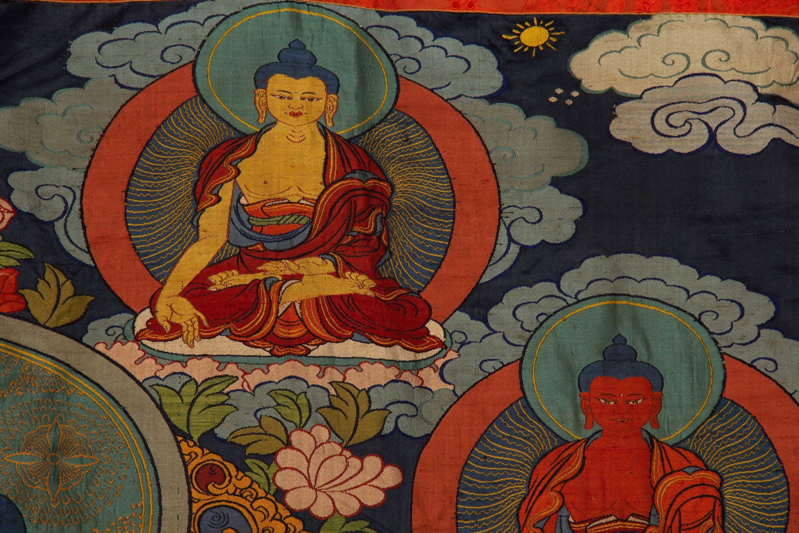 A SILK THANGKA - 6