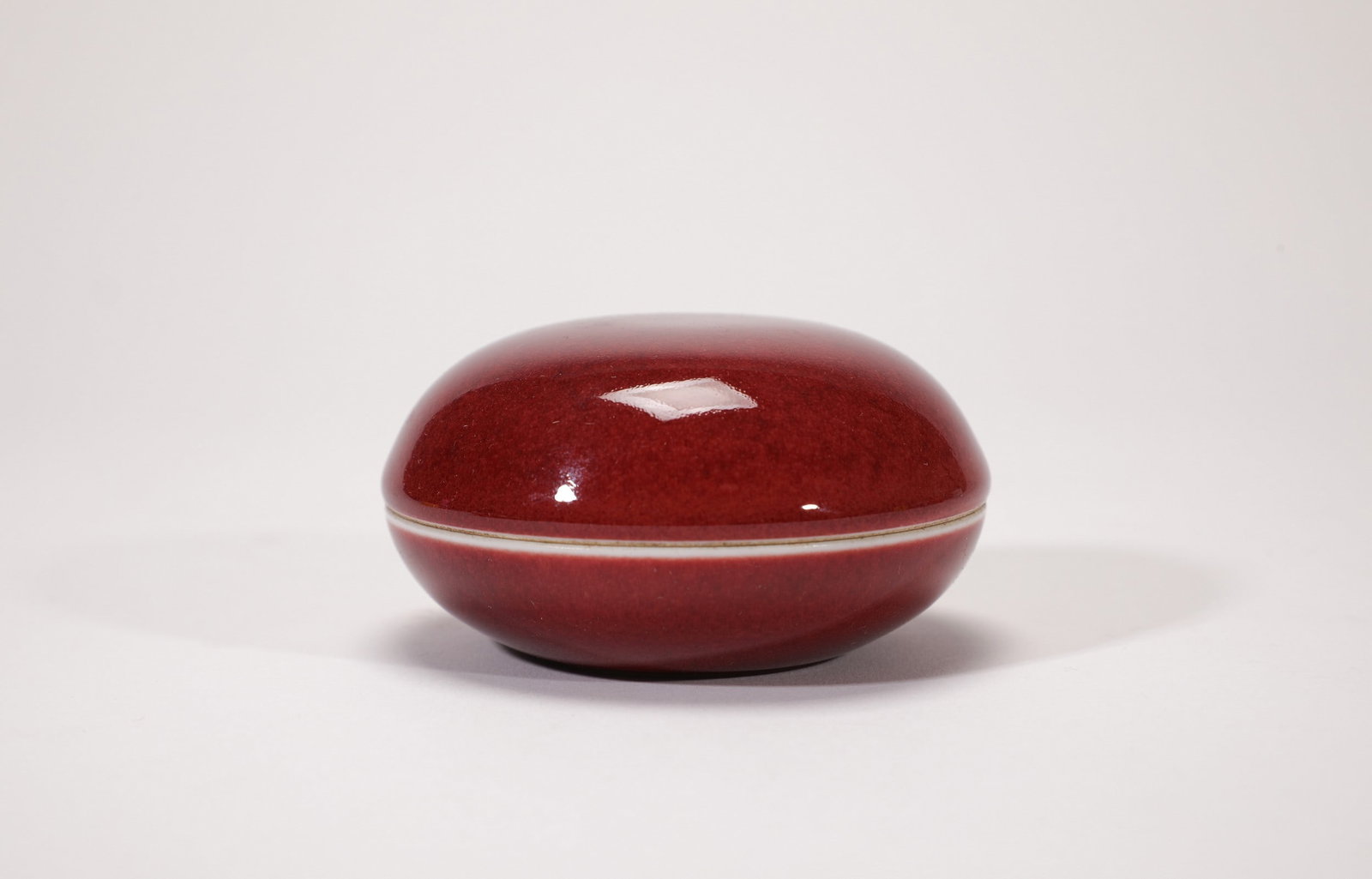 A RED GLAZED BOX - 2