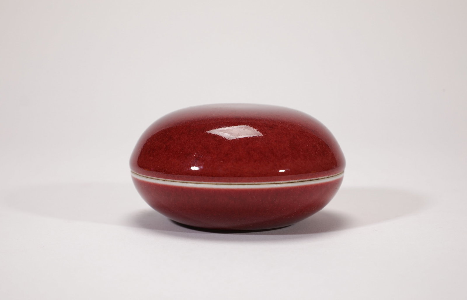 A RED GLAZED BOX - 3