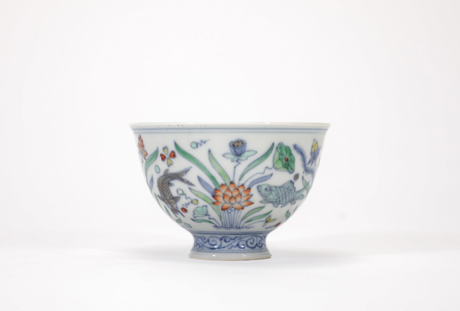 A DOUCAI FISH CUP - 3