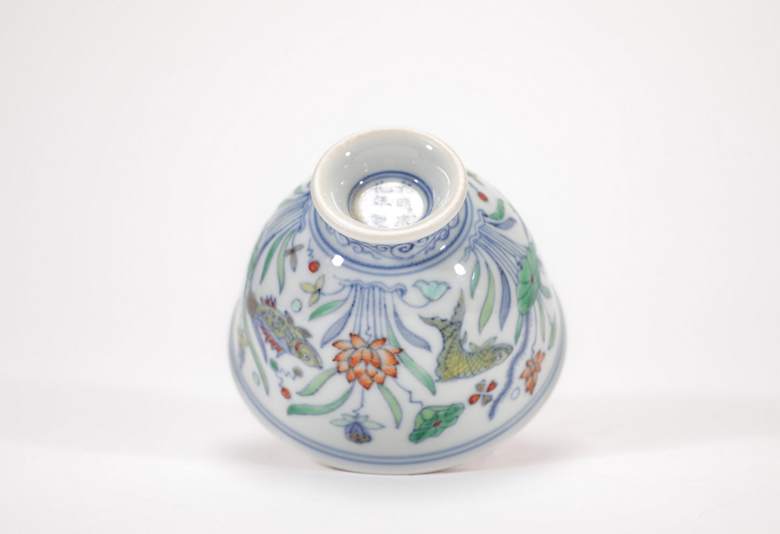A DOUCAI FISH CUP - 6