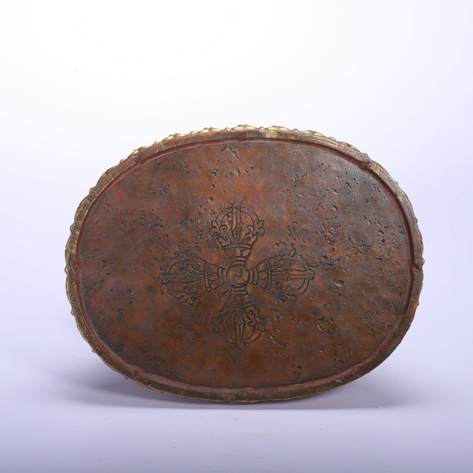 A COPPER GILDED BUDDHA STATUE - 5
