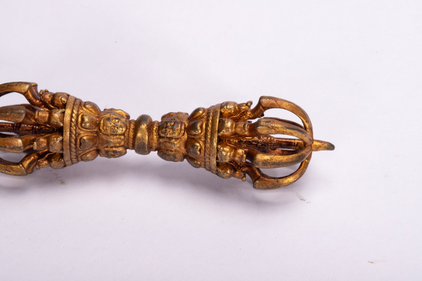 A COPPER GILDED ARTIFACT - 3