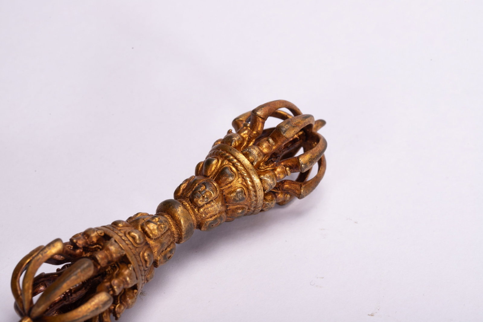 A COPPER GILDED ARTIFACT - 6