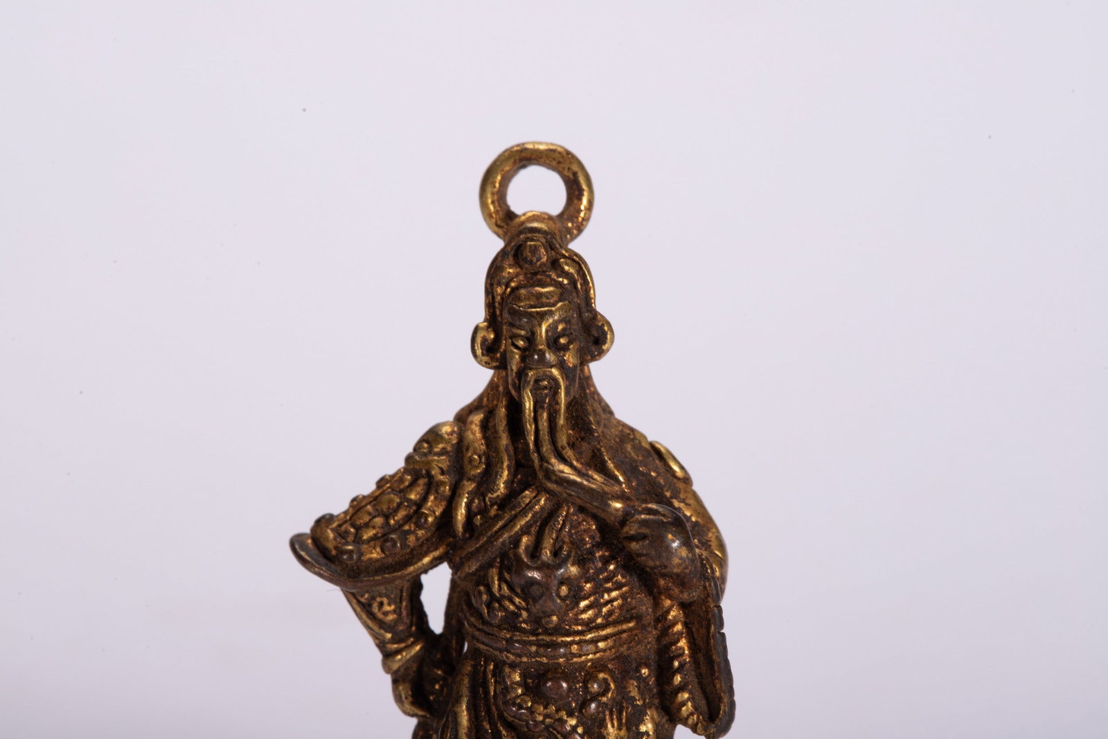 A COPPER GILDED BUDDHA STATUE - 5