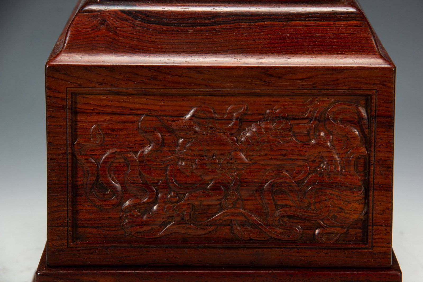 A WOOD COVERED BOX - 7