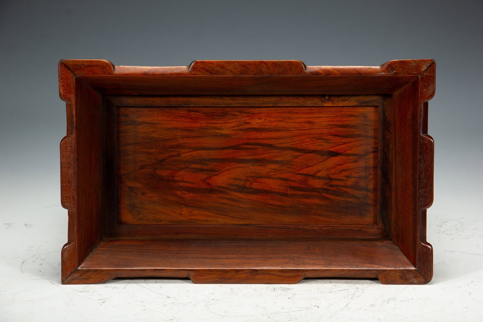 A WOOD COVERED BOX - 8