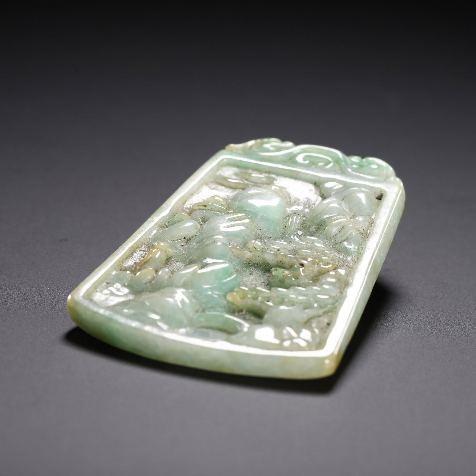 A JADE PLAQUE - 8