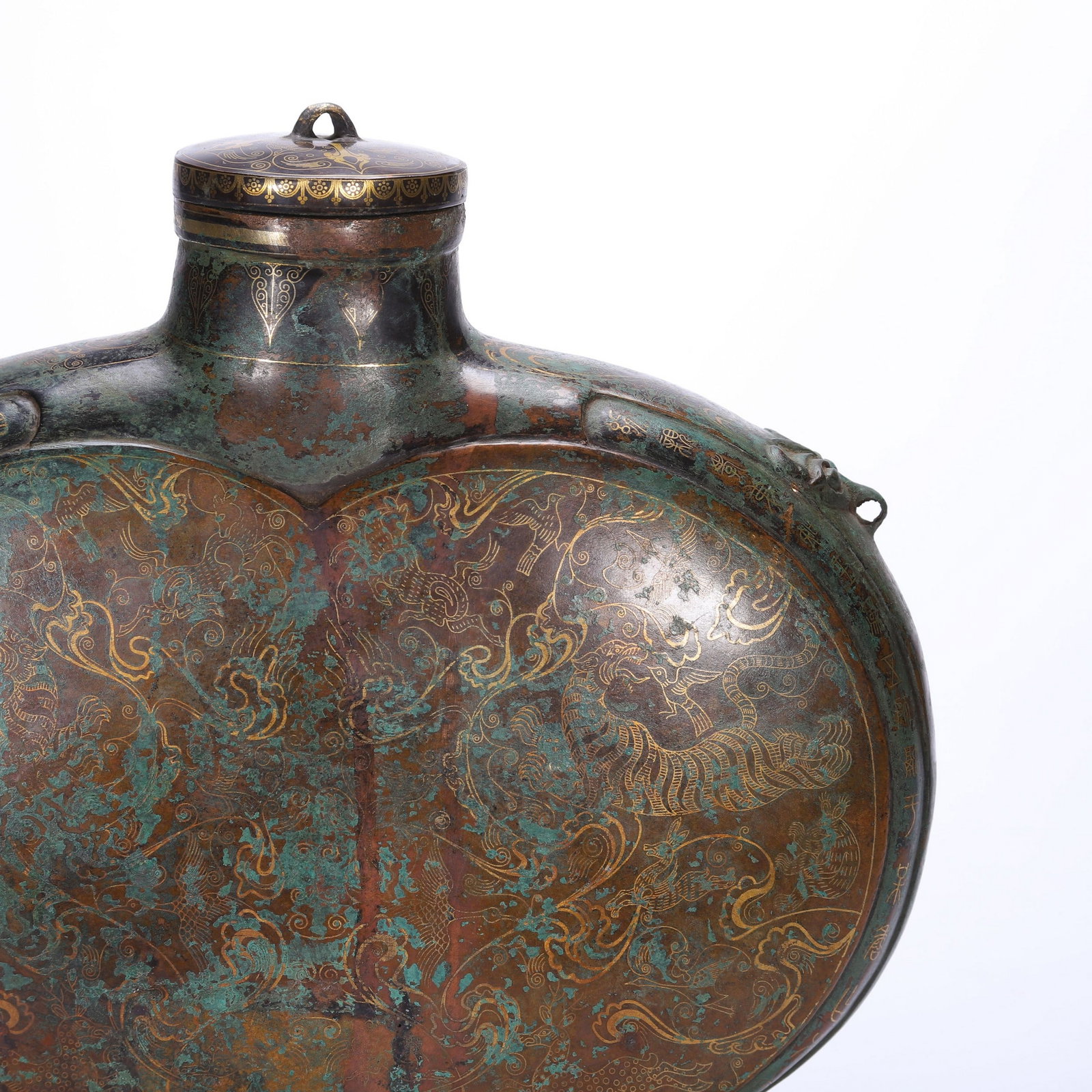 A COPPER MOONFLASK - 2