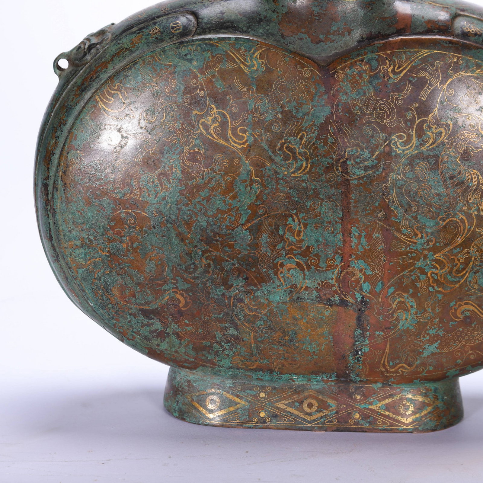 A COPPER MOONFLASK - 3