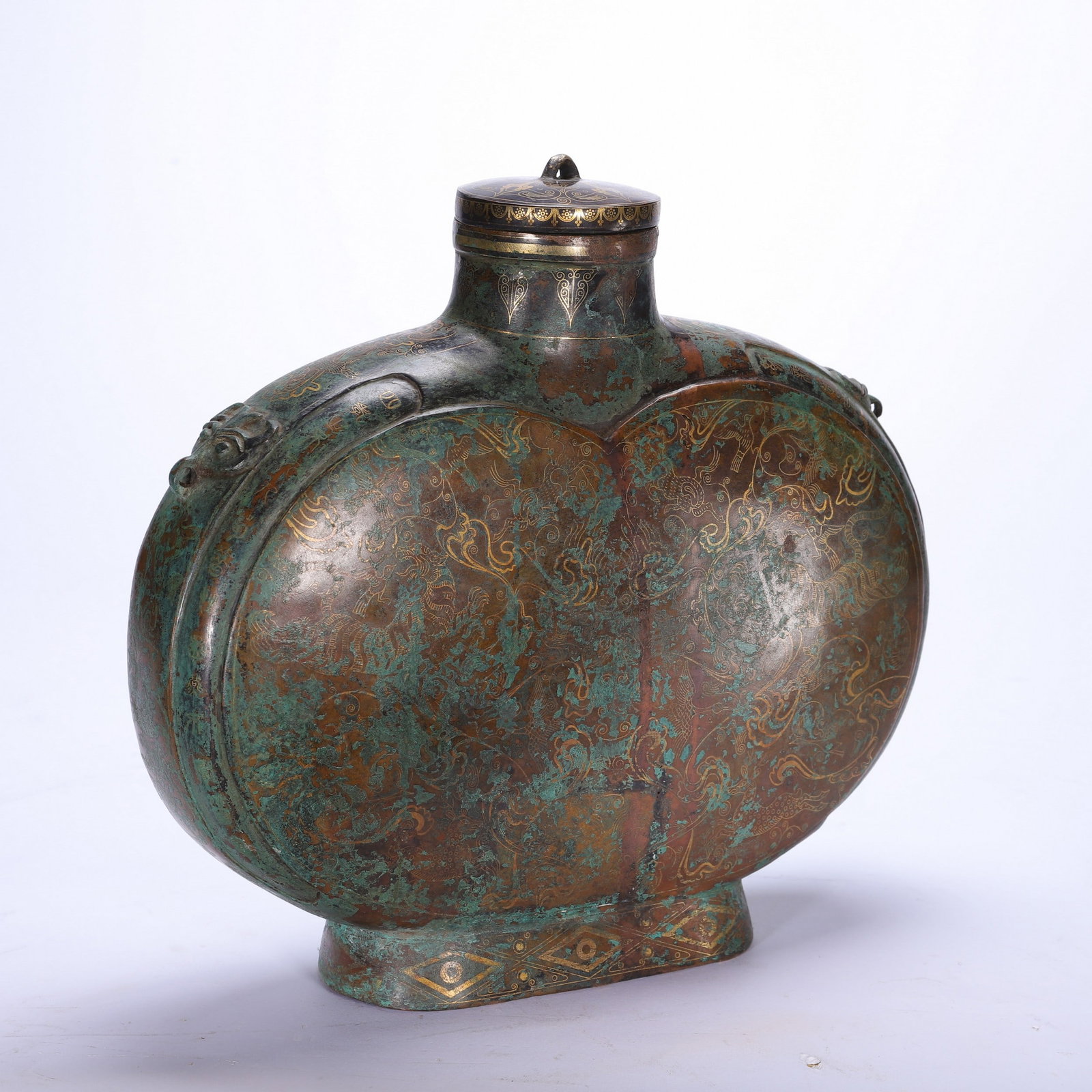 A COPPER MOONFLASK - 4