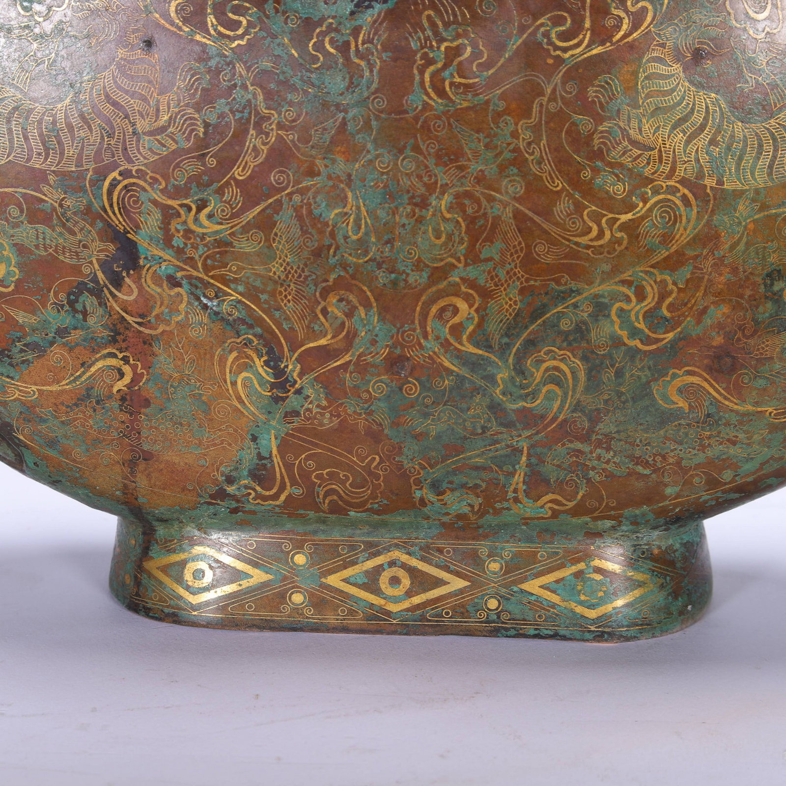 A COPPER MOONFLASK - 7