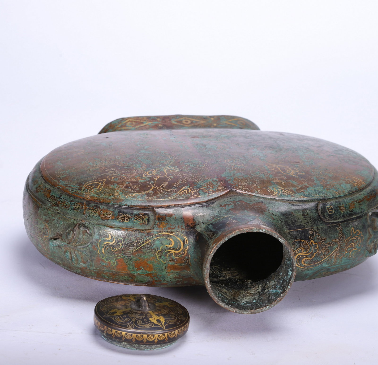 A COPPER MOONFLASK - 8