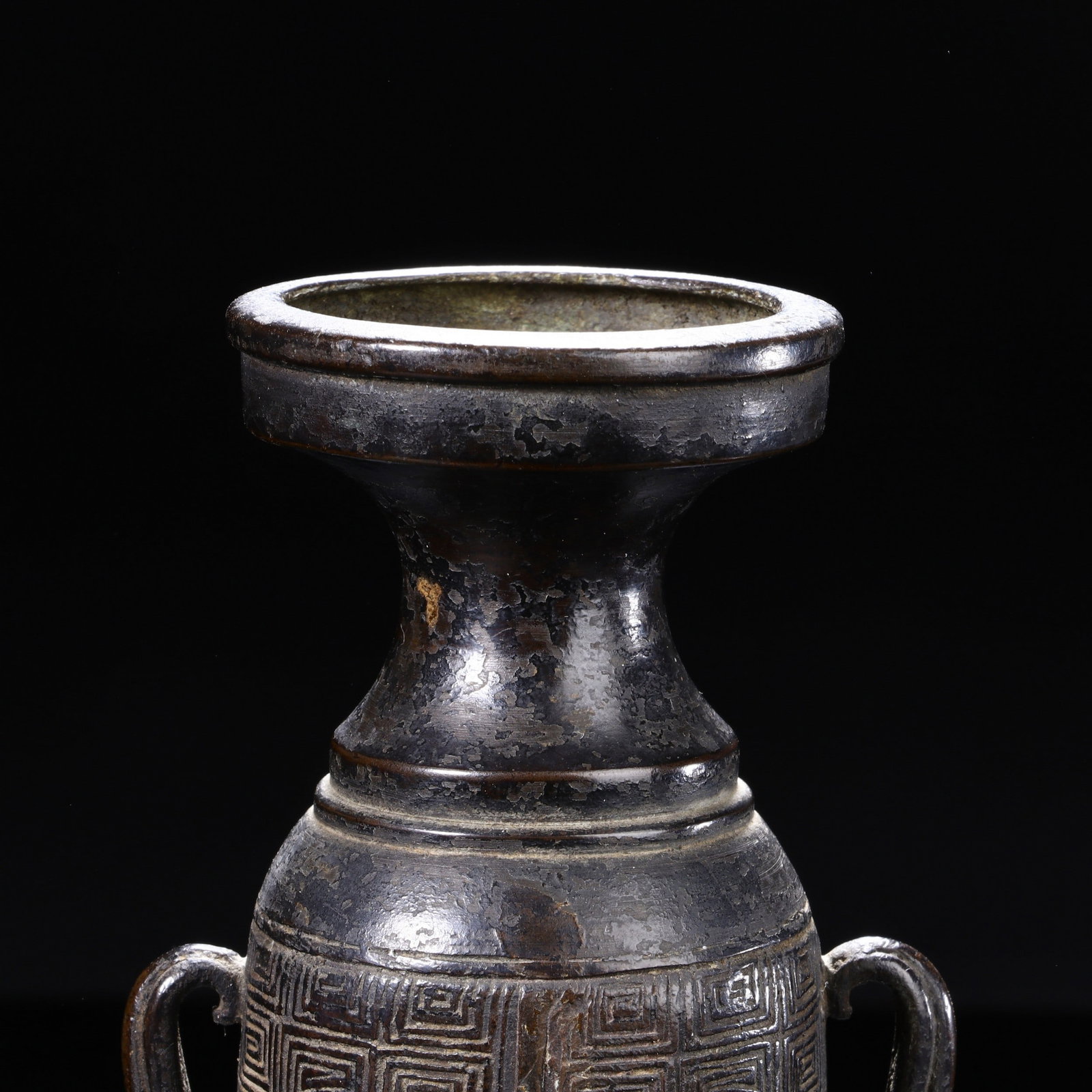 A COPPER BEAST VASE - 2