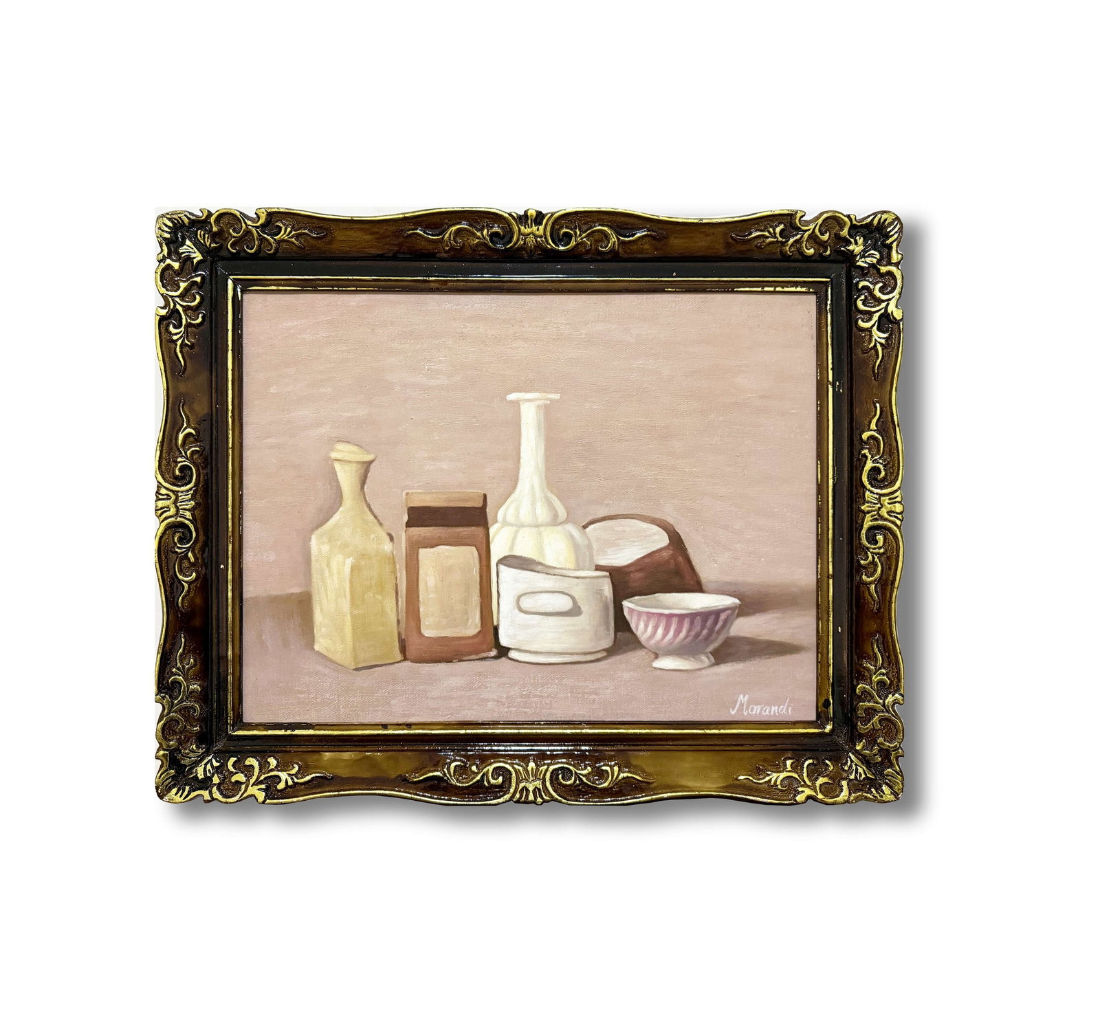GIORGIO MORANDI (1890-1964), ATTRIBUTED TO, OIL ON CANVAS: GIORGIO MORANDI (1890-1964), ATTRIBUTED TO, OIL ON CANVAS GIORGIO MORANDI (1890-1964), ATTRIBUTED TO, OIL ON CANVAS Giorgio Morandi (1890-1964) stands as an Italian master renowned for his serene and