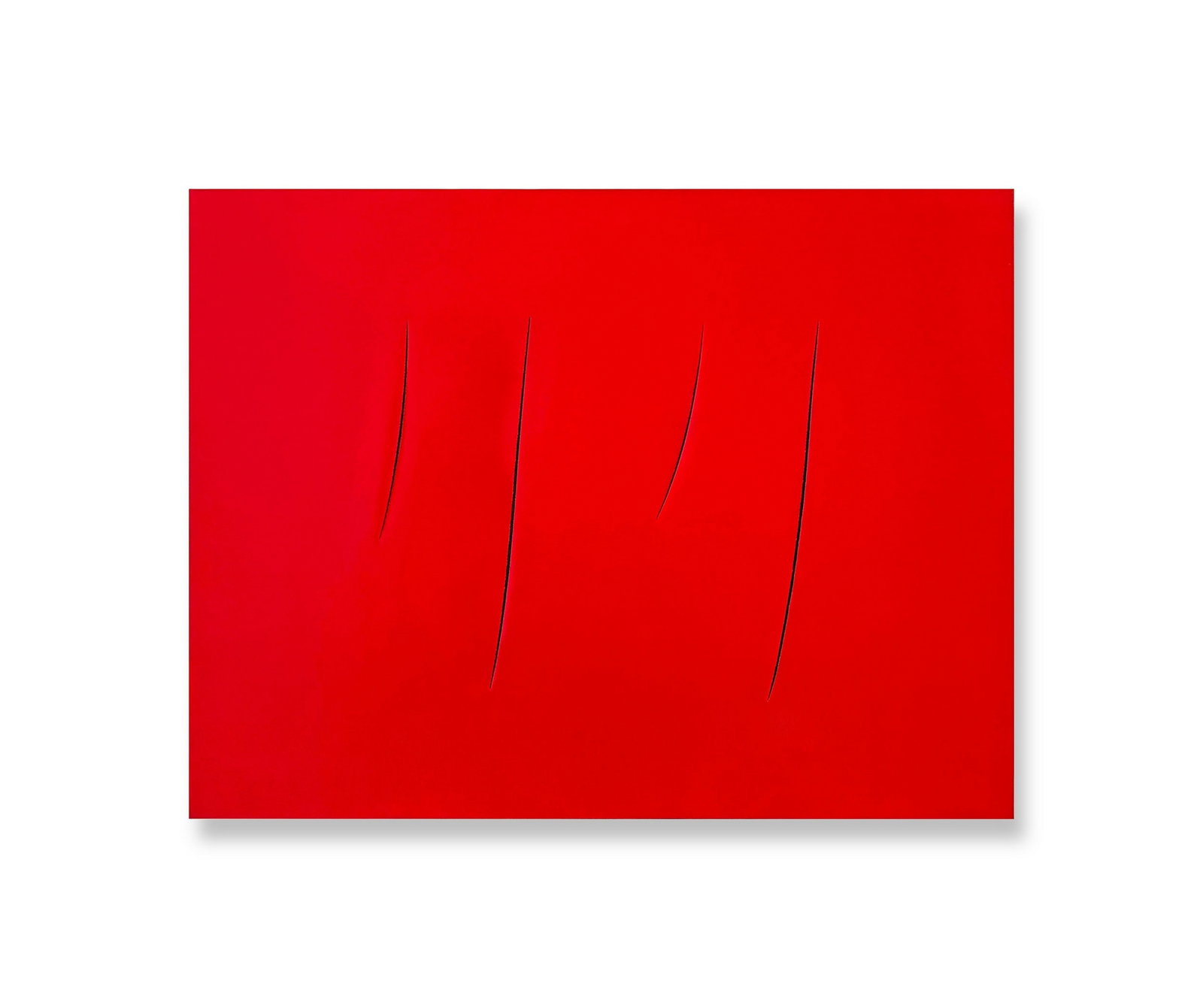 LUCIO FONTANA (1907-1968), ATTRIBUTED TO, WATER PAINT ON CANVAS: LUCIO FONTANA (1907-1968), ATTRIBUTED TO, WATERPAINT ON CANVAS LUCIO FONTANA (1907-1968), ATTRIBUTED TO, WATER PAINT ON CANVAS Lucio Fontana was an Italian-Argentine artist best known as the founder o