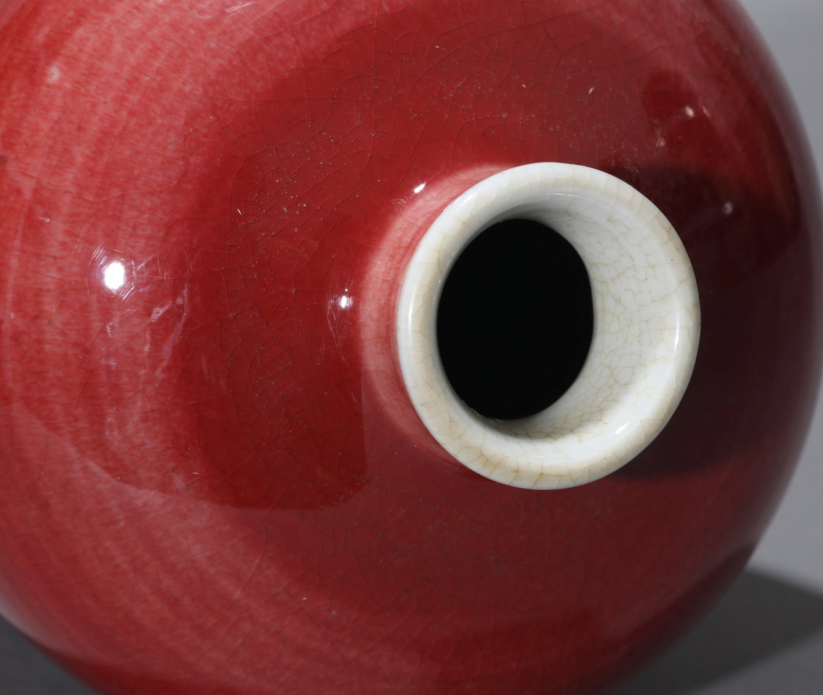 A RED GLAZED MEIPING - 3
