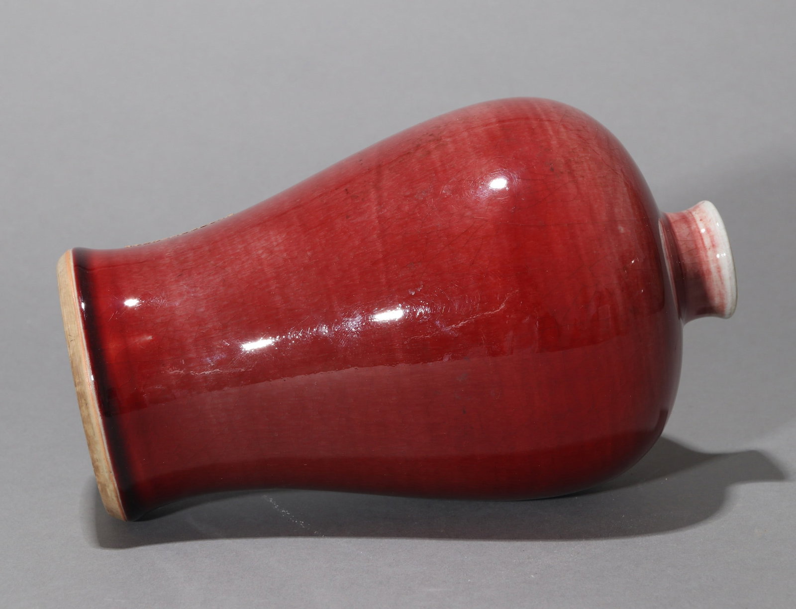 A RED GLAZED MEIPING - 4