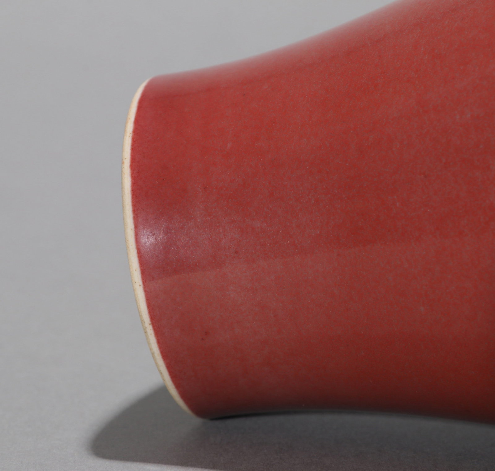 A RED GLAZED MEIPING - 6