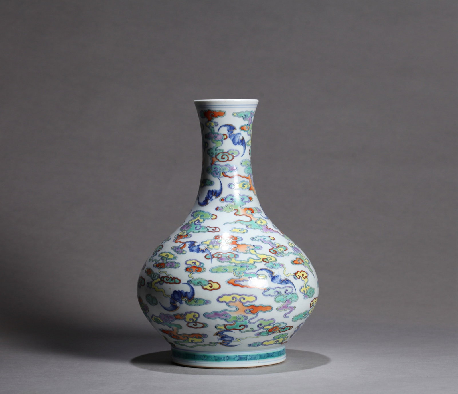 A DOUCAI BATS VASE - 3