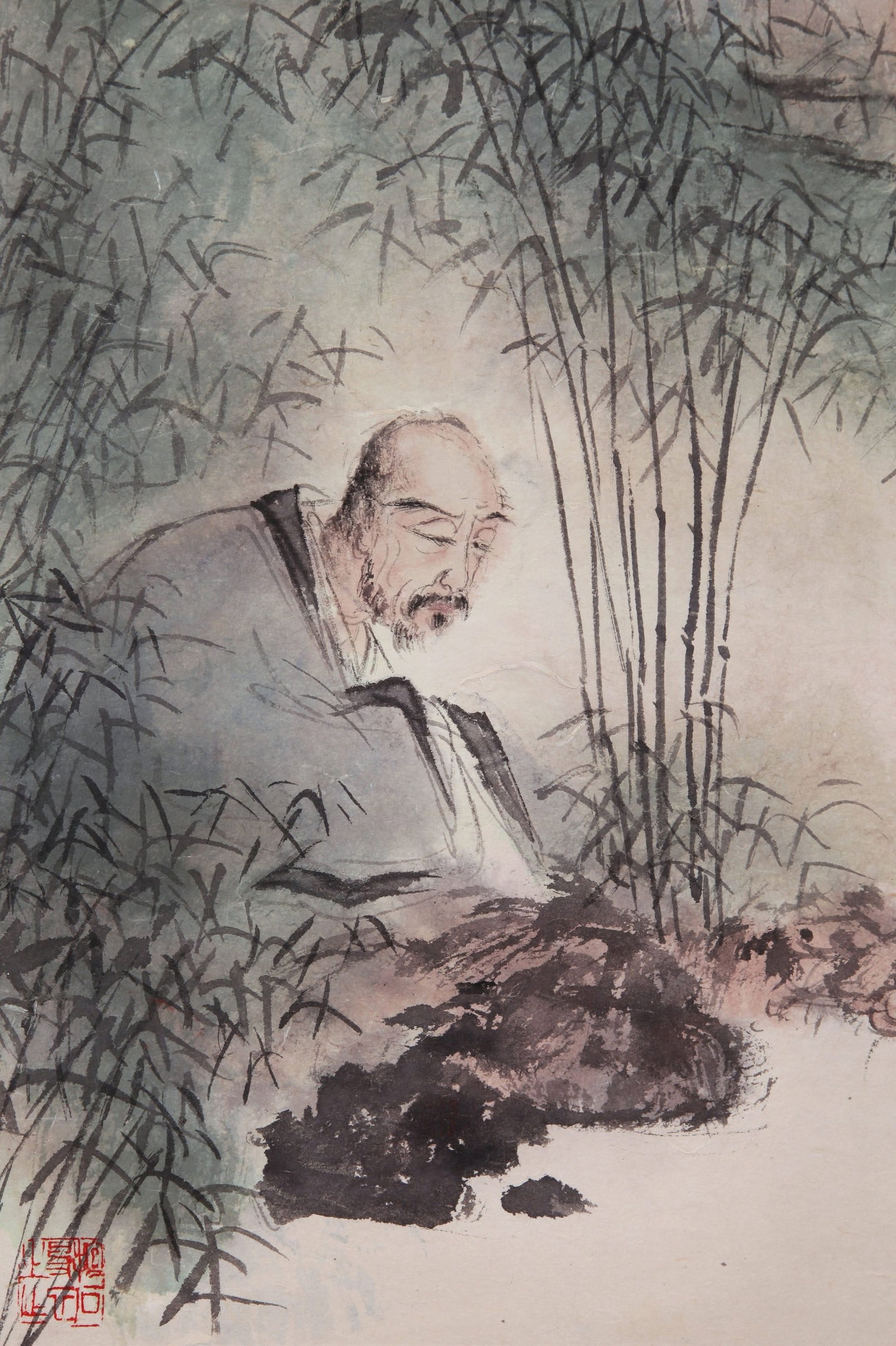 FU BAOSHI ATTRIBUTED TO,SCHOLAR - 8