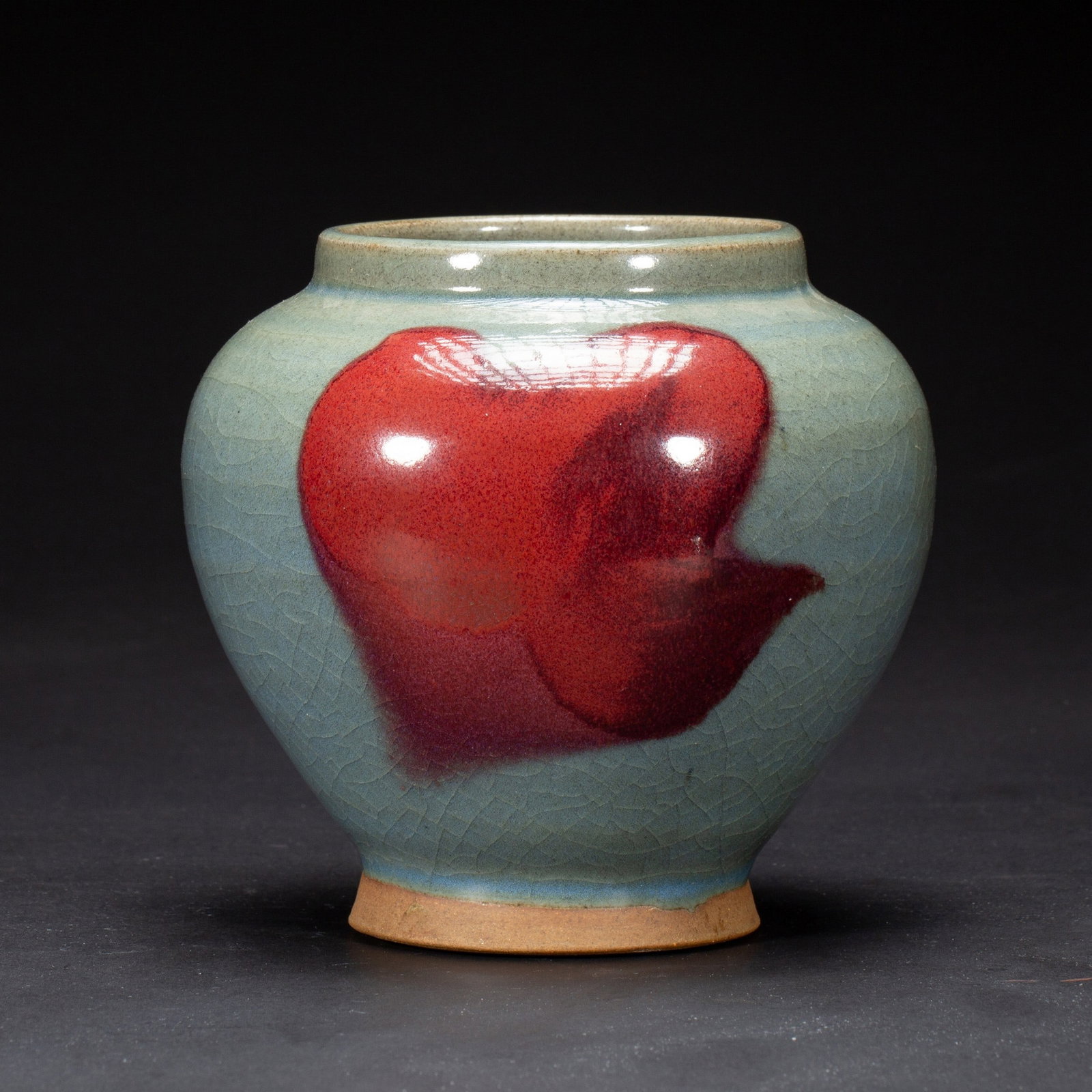 A JUN JAR: 元 钧窑罐 A Jun jar Ht.12cm
