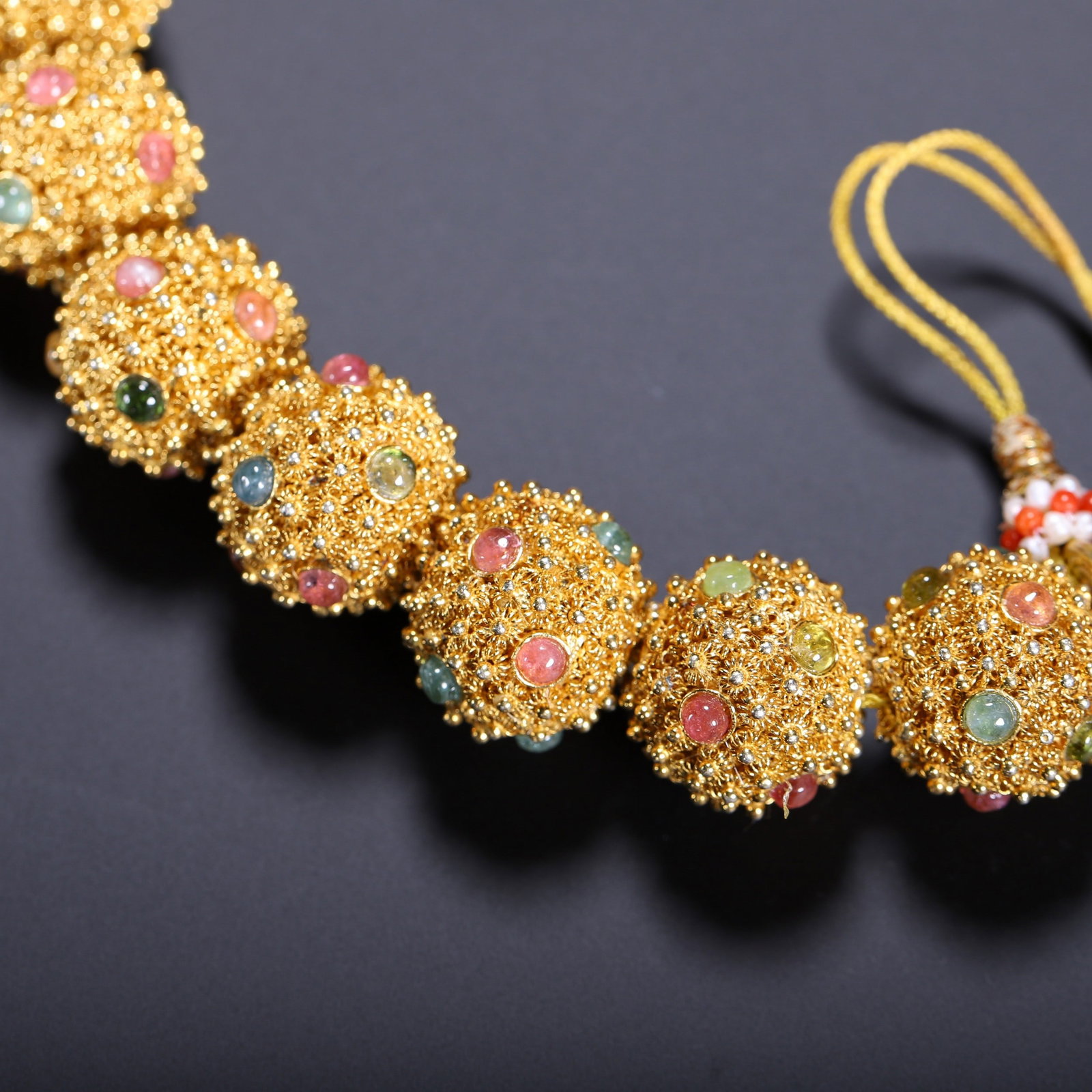 A COPPER GILDED BRACELET - 5