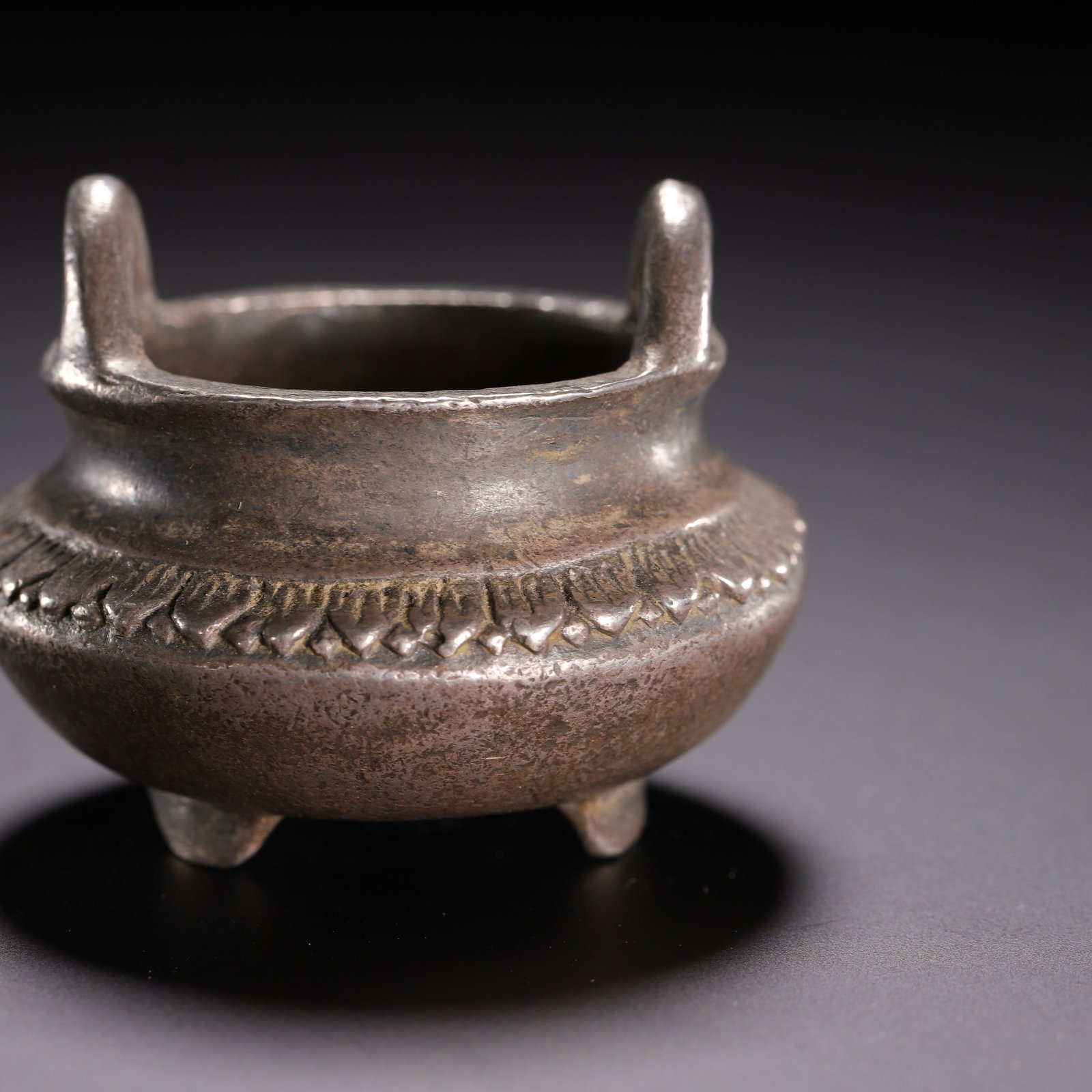 A SILVER INCENSE BURNER - 2