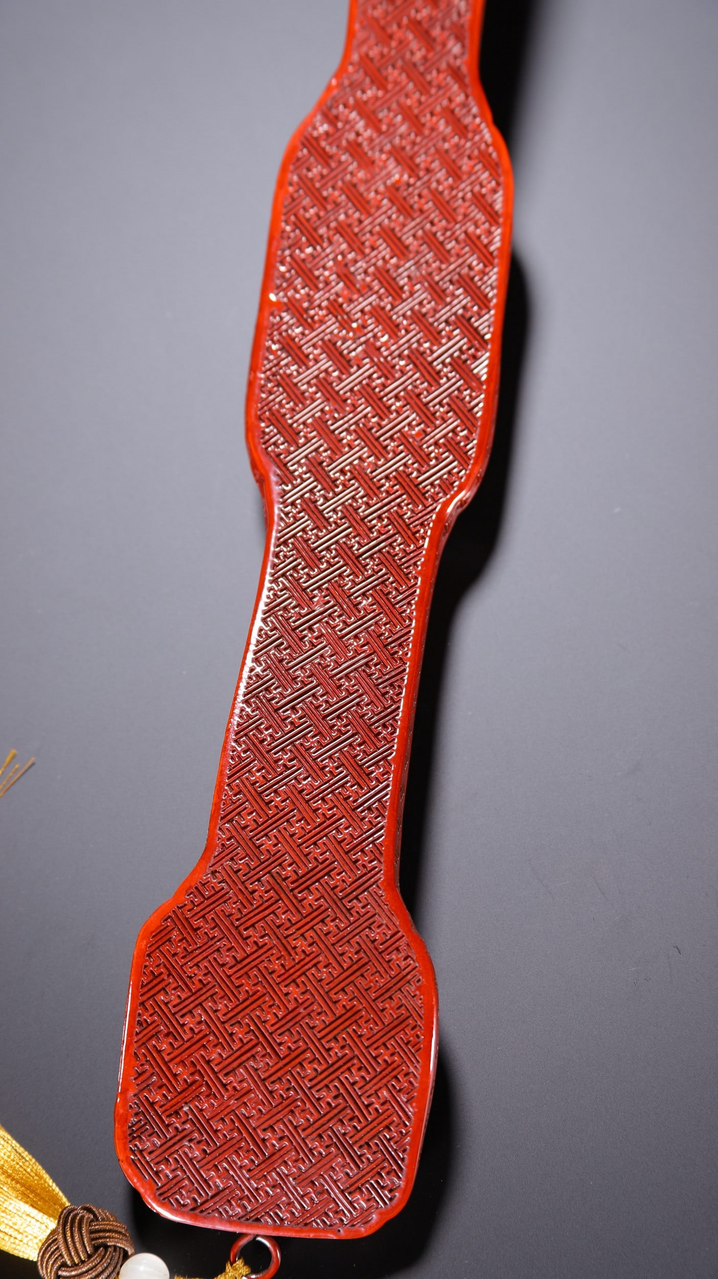 A CARVED LACQUERWARE RUYI - 8
