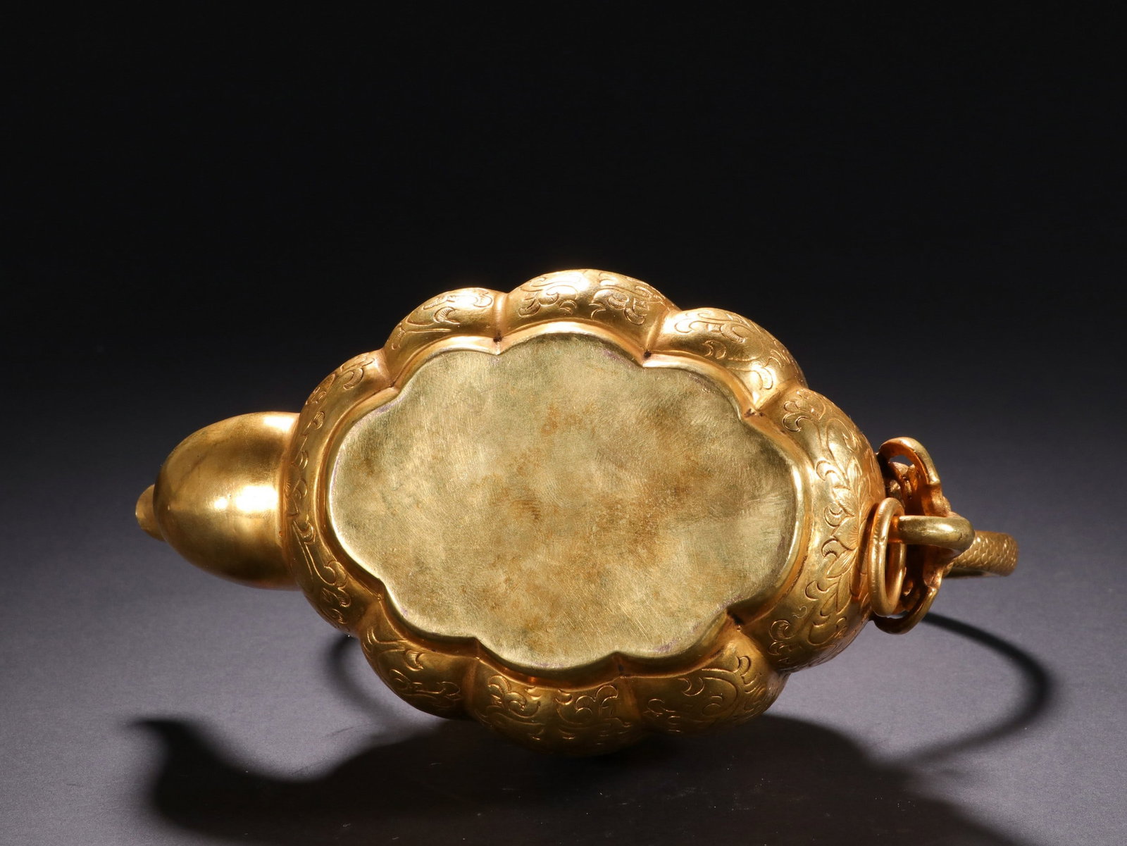 A COPPER GILDING EWER - 9