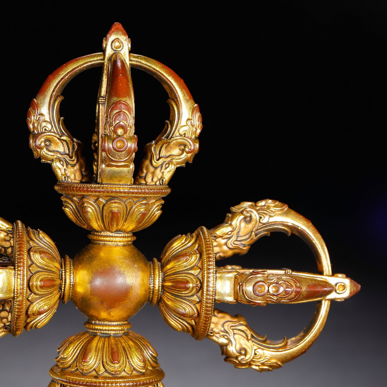A COPPER GILDING RITUAL IMPLEMENT - 2