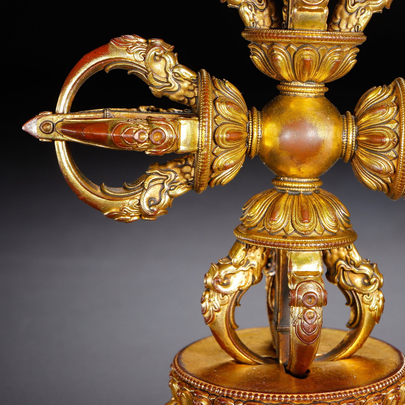 A COPPER GILDING RITUAL IMPLEMENT - 3