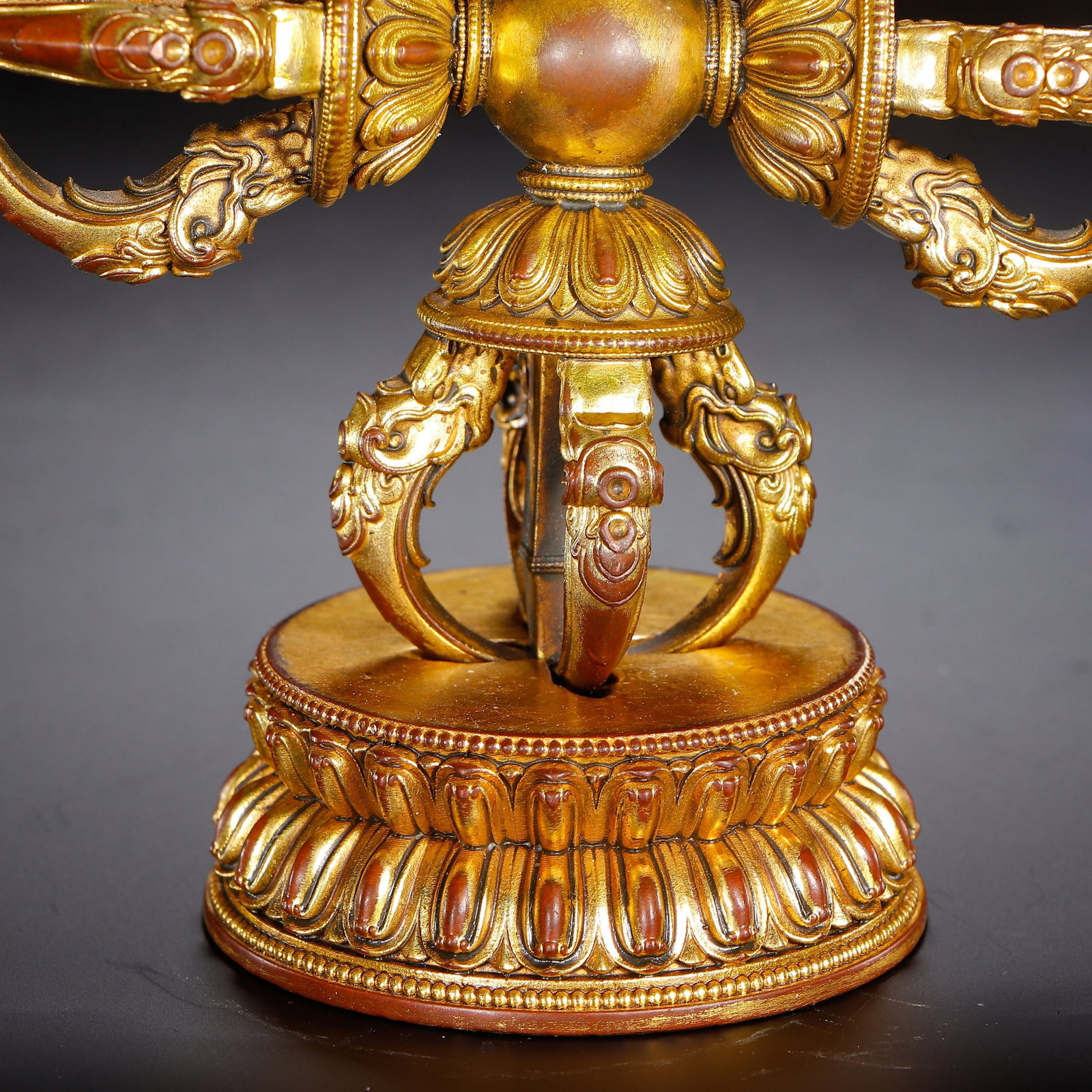 A COPPER GILDING RITUAL IMPLEMENT - 4
