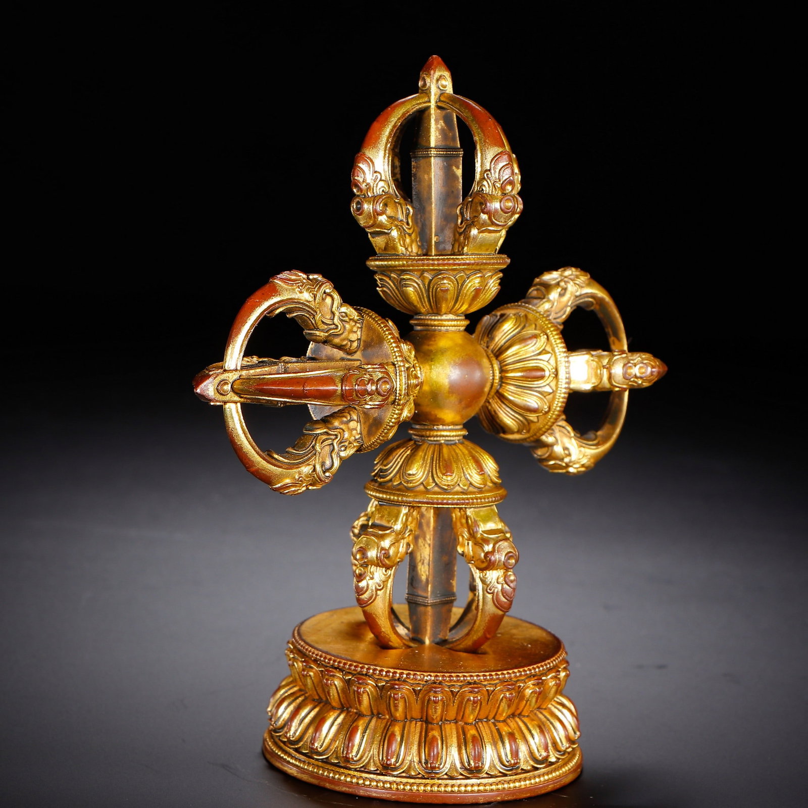A COPPER GILDING RITUAL IMPLEMENT - 5