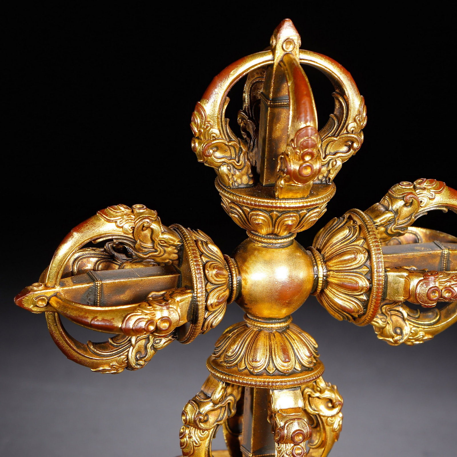 A COPPER GILDING RITUAL IMPLEMENT - 7