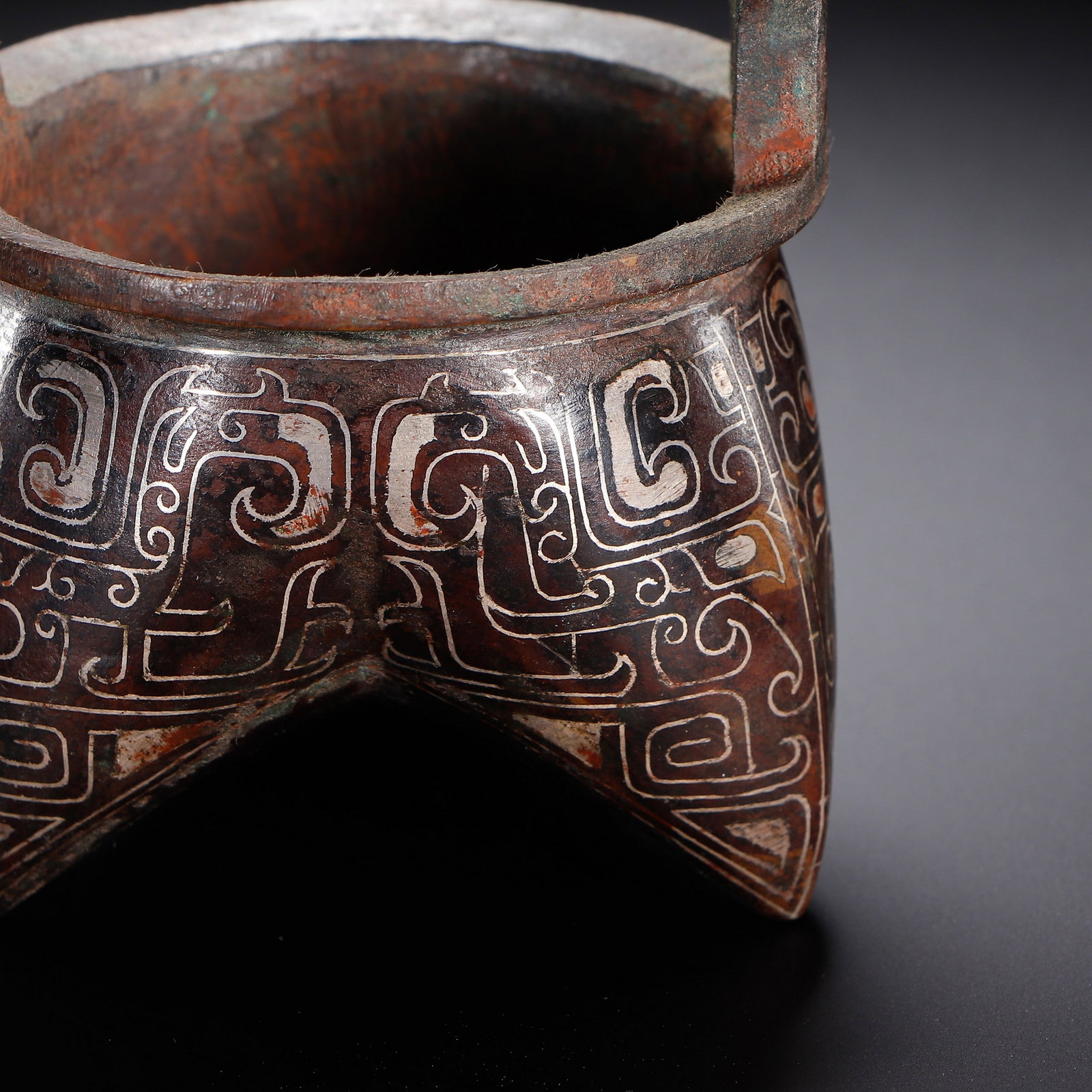 A COPPER INCENSE BURNER - 2