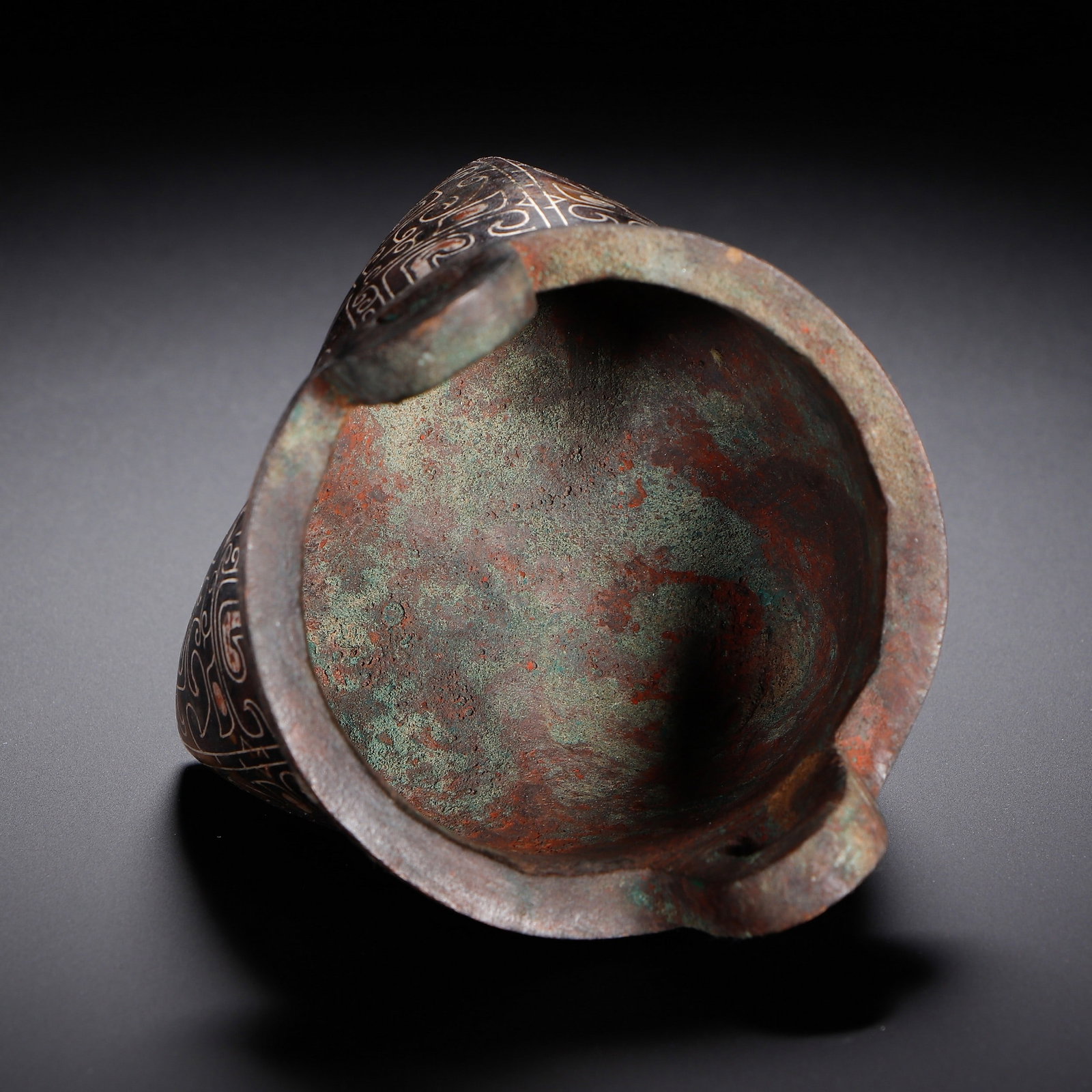 A COPPER INCENSE BURNER - 8