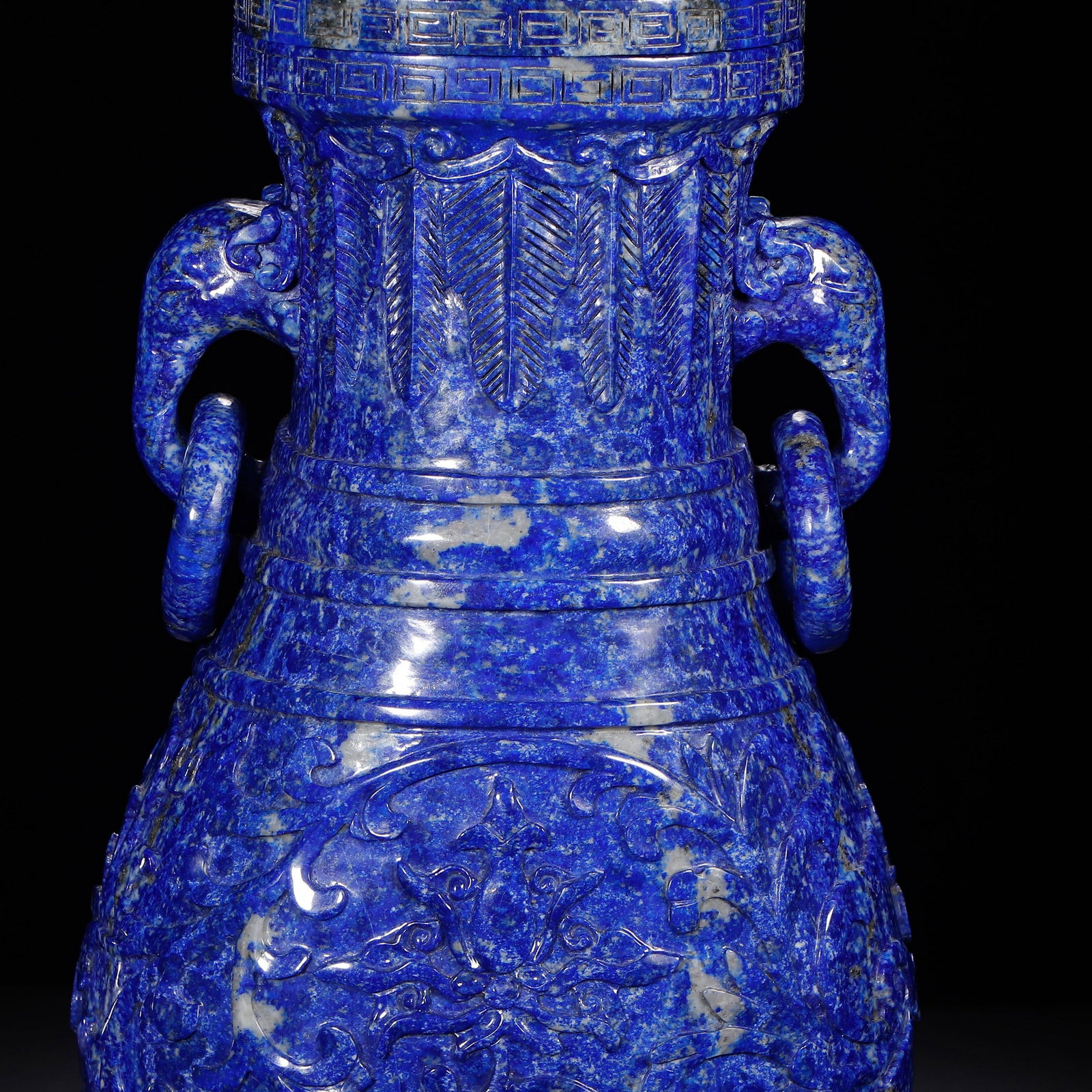 A LAPIS LAZULI VASE - 3