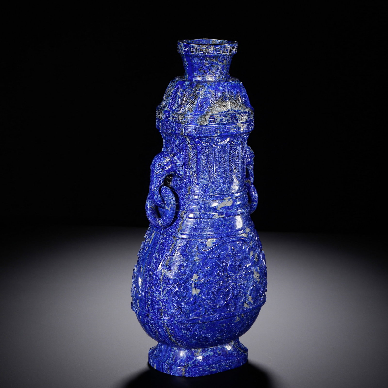 A LAPIS LAZULI VASE - 5