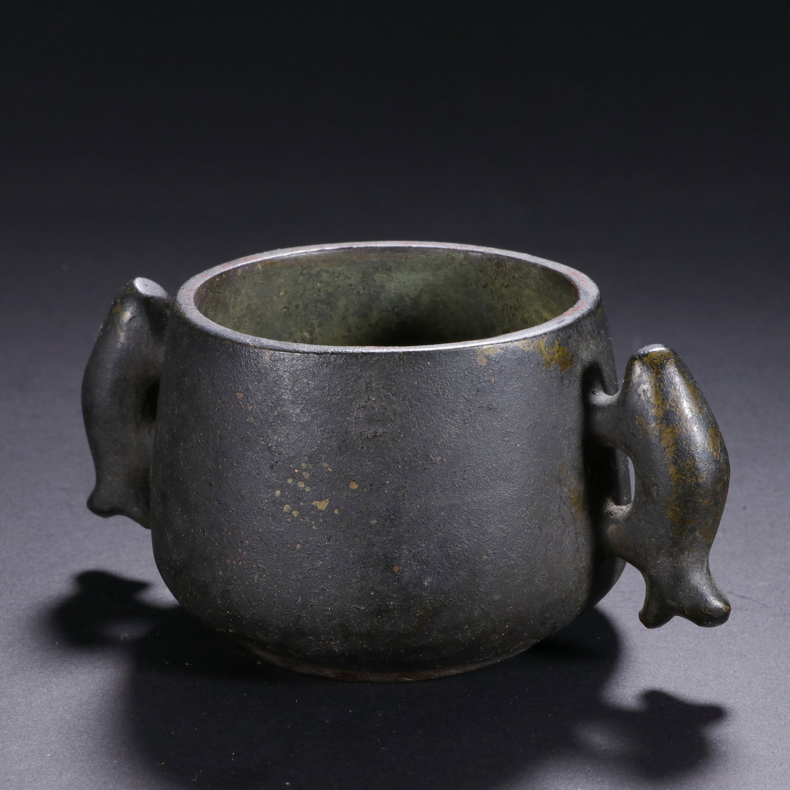 A COPPER INCENSE BURNER - 5