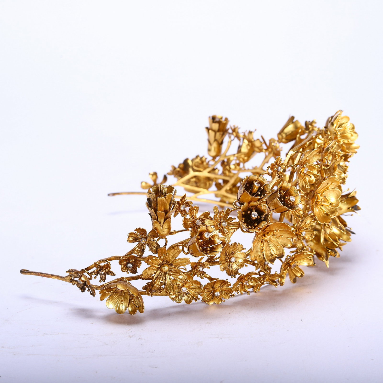 A SILVER GILDED CROWN - 5