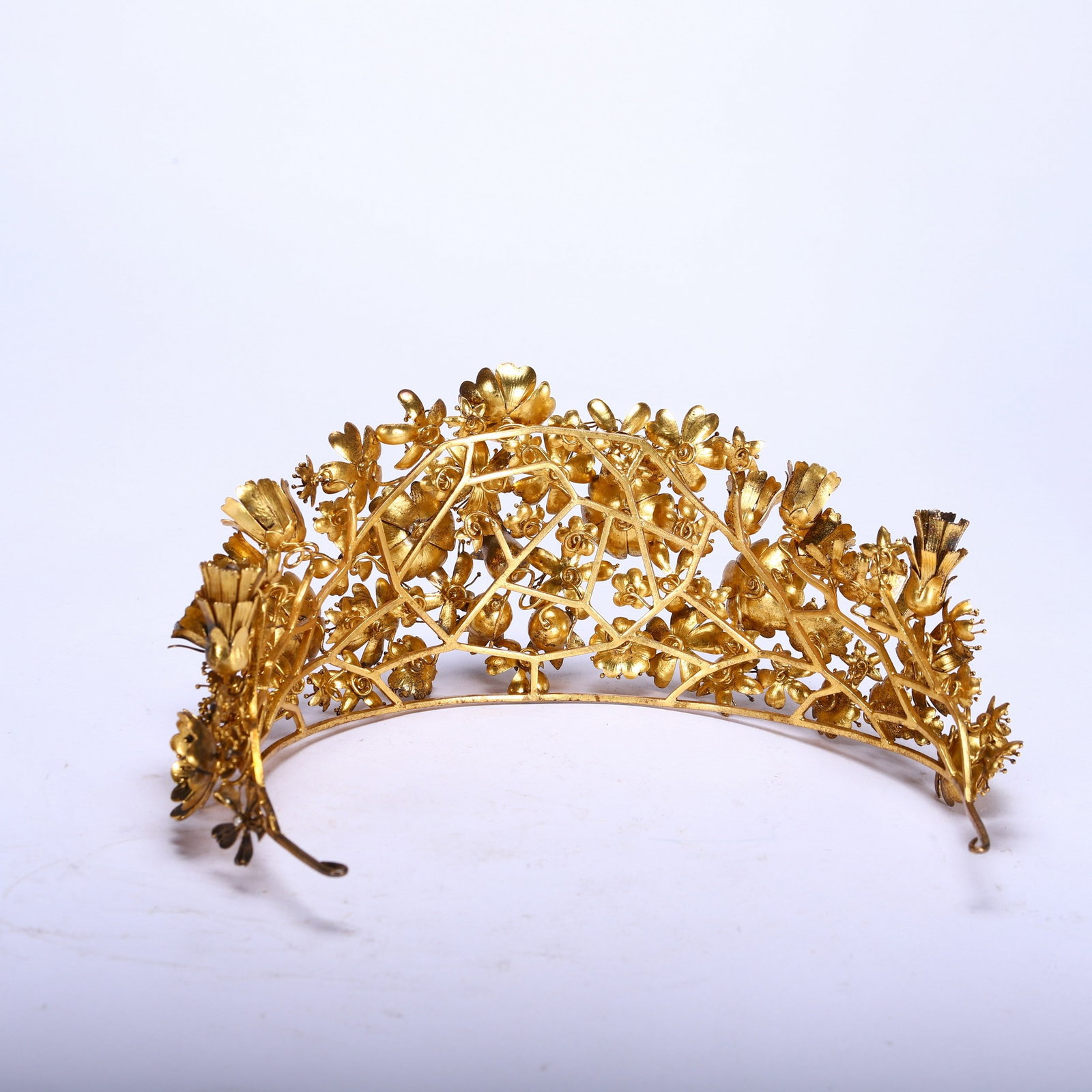 A SILVER GILDED CROWN - 7