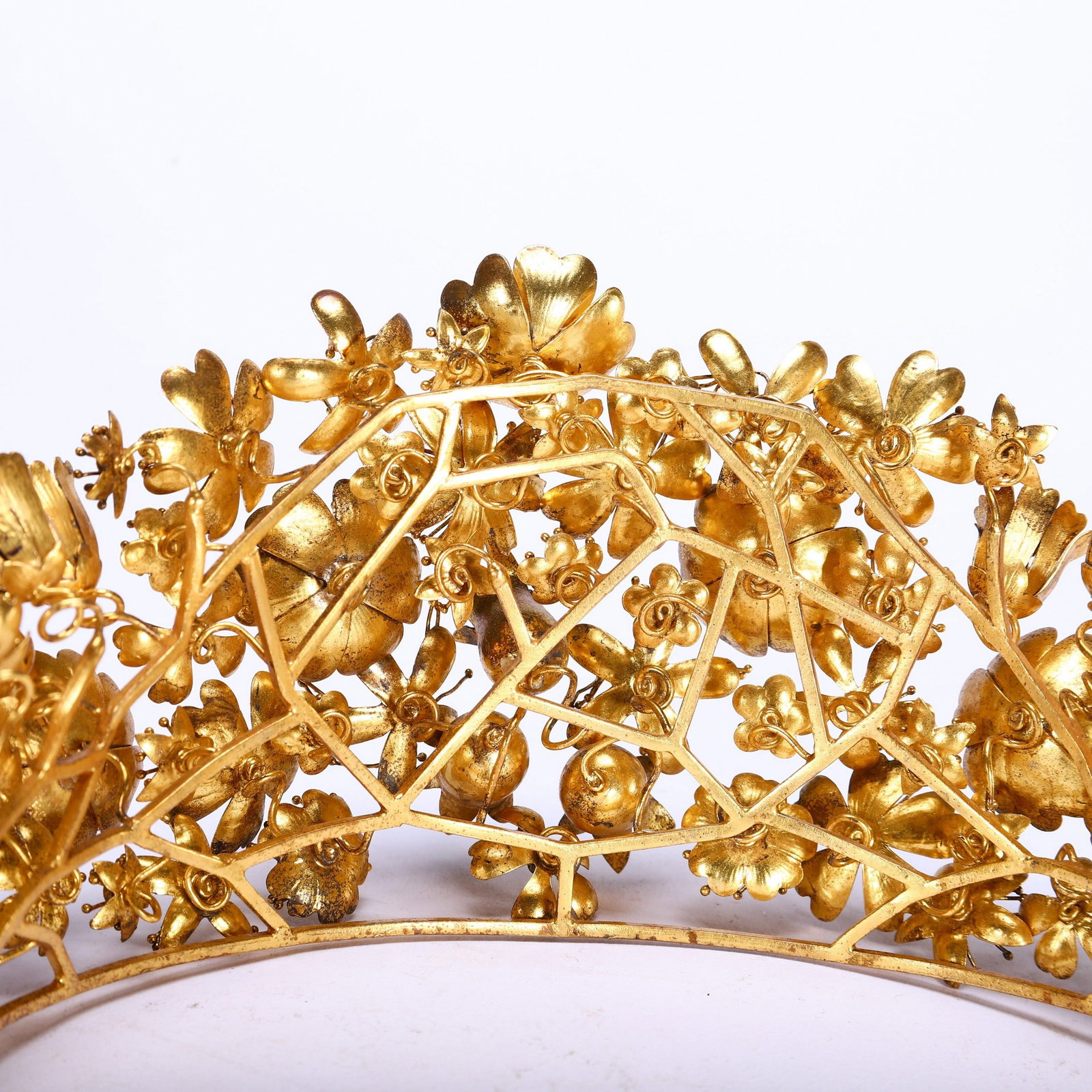 A SILVER GILDED CROWN - 8