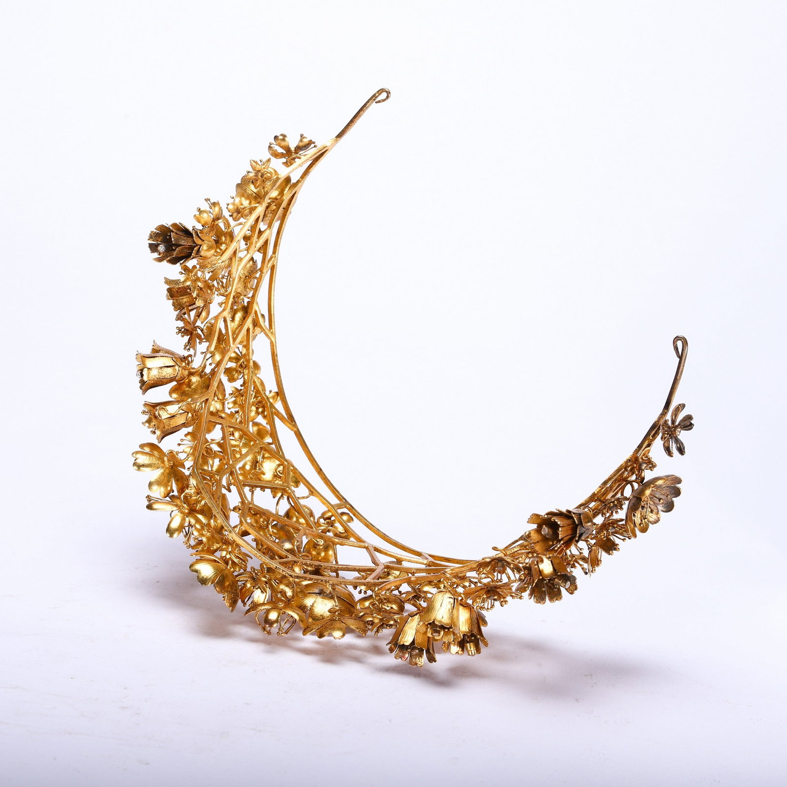 A SILVER GILDED CROWN - 9