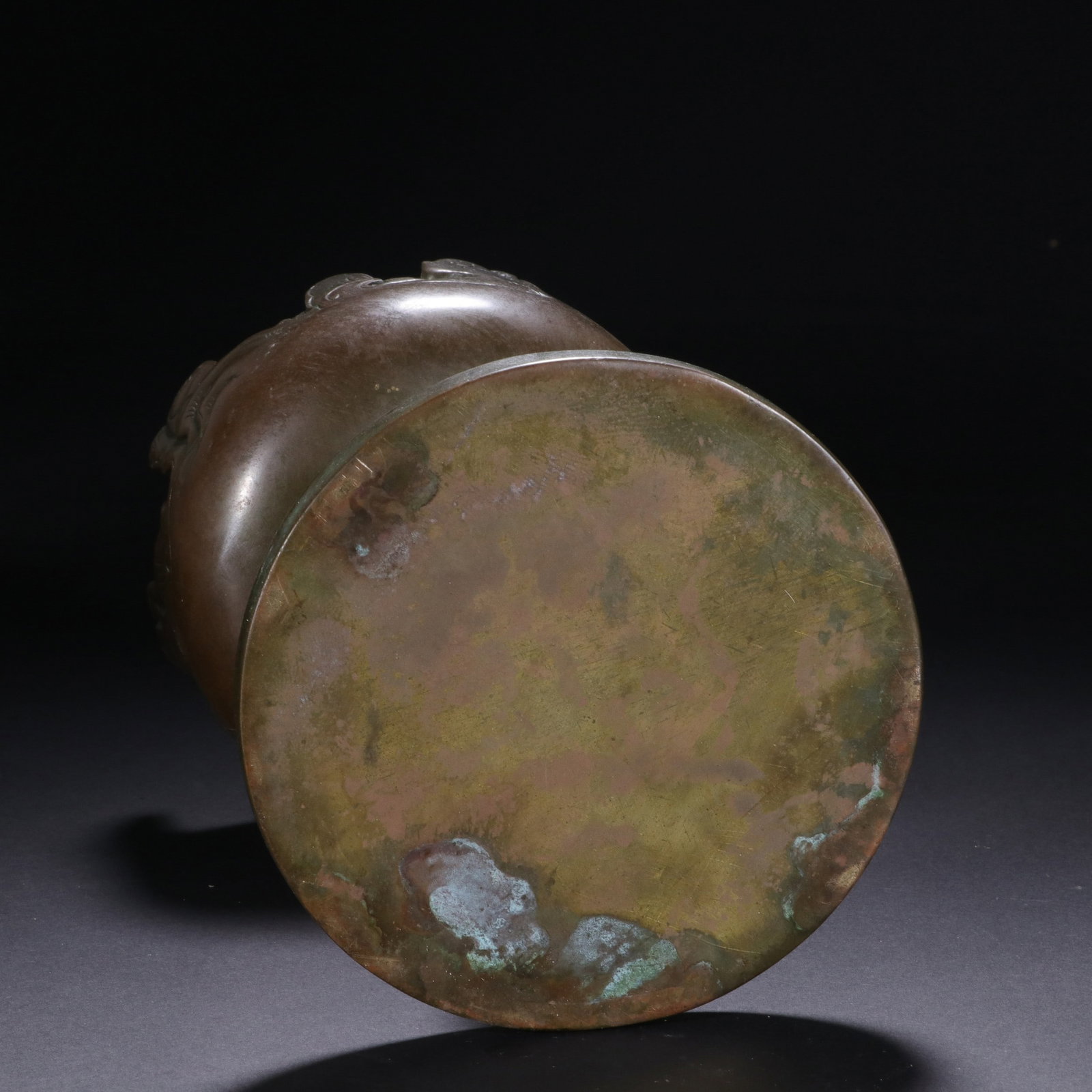 A COPPER INCENSE BURNER - 8