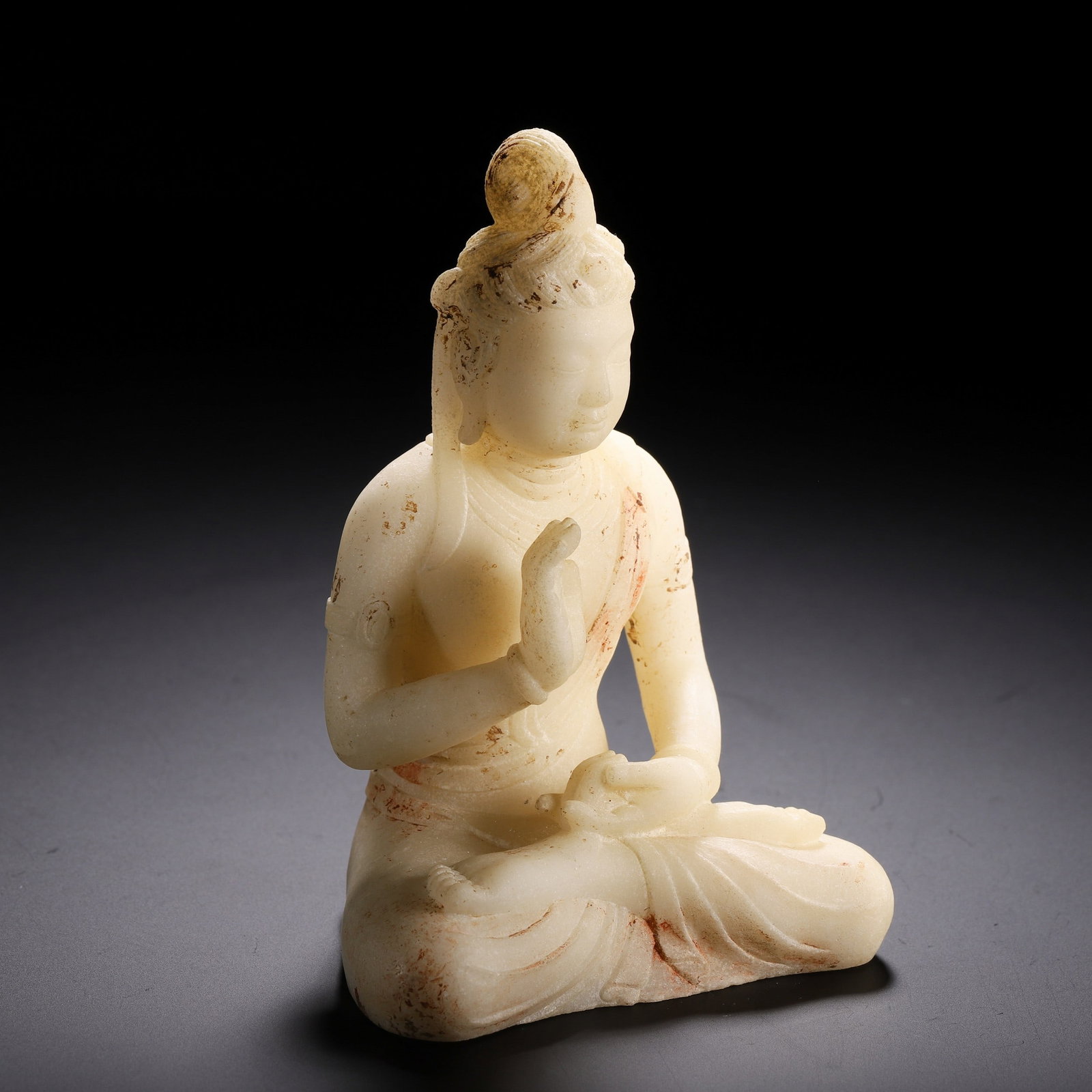 A JADE BUDDHA STATUE - 4