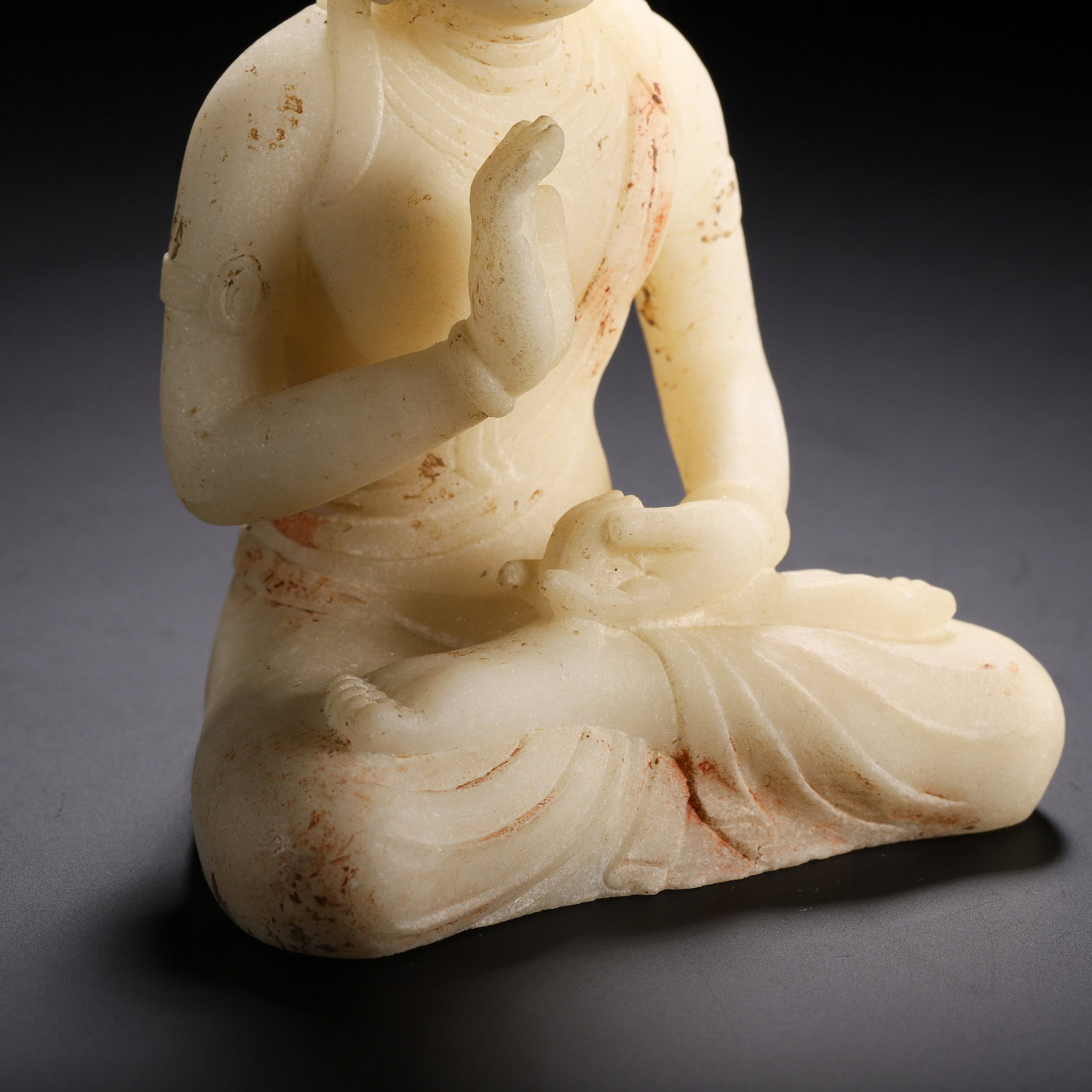 A JADE BUDDHA STATUE - 6