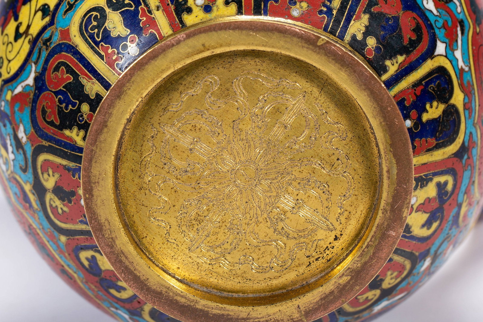 CLOISONNE ? TEAPOT - 10